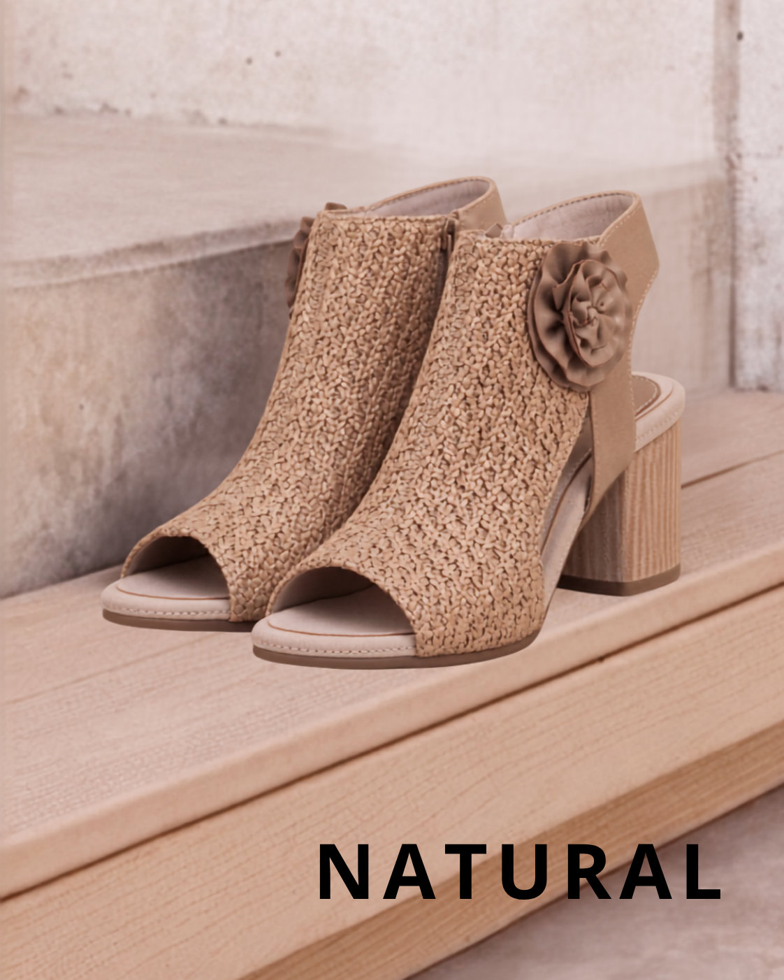 Zakki Natural Heel Sandals