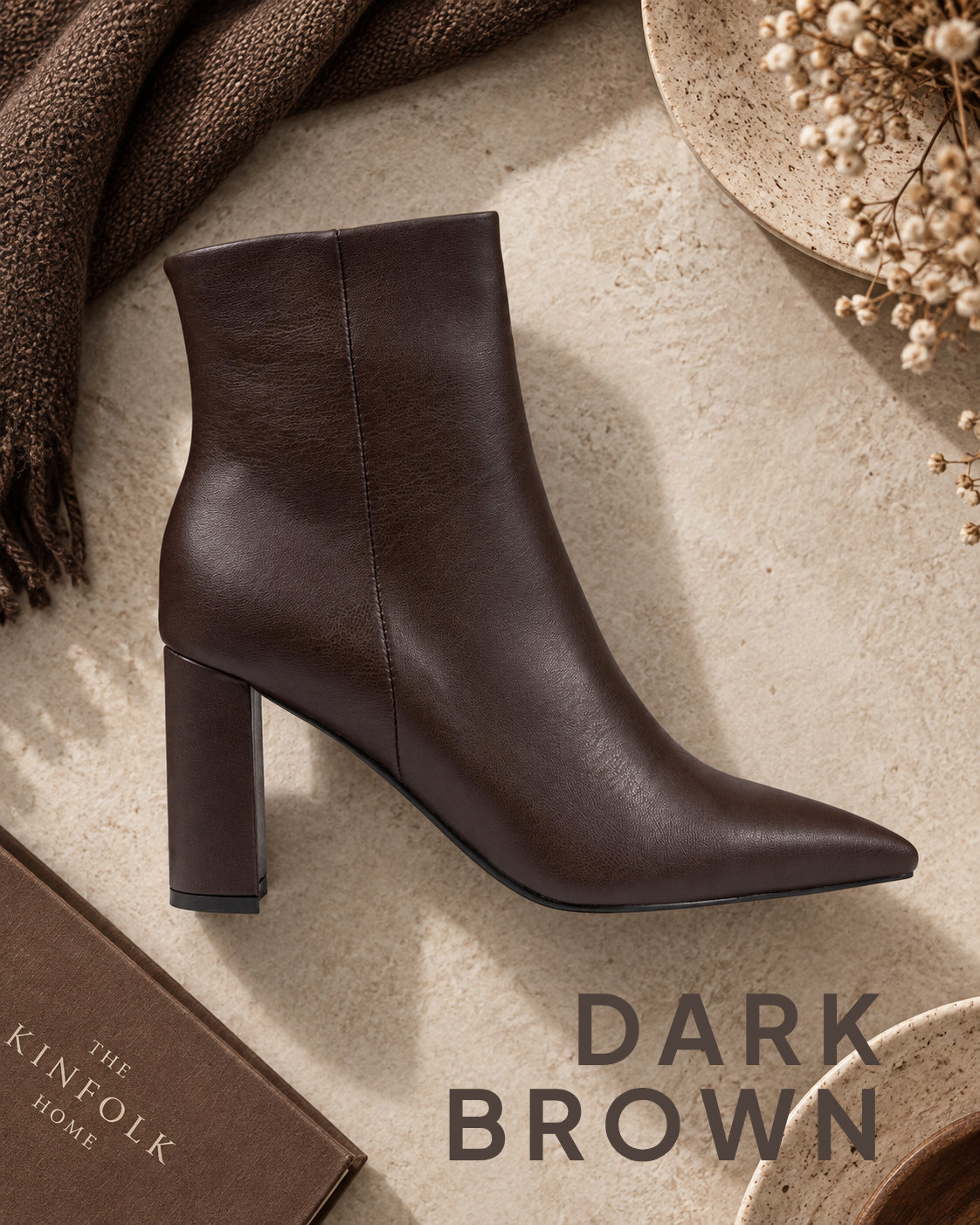 Hadley Dark Brown Bootie