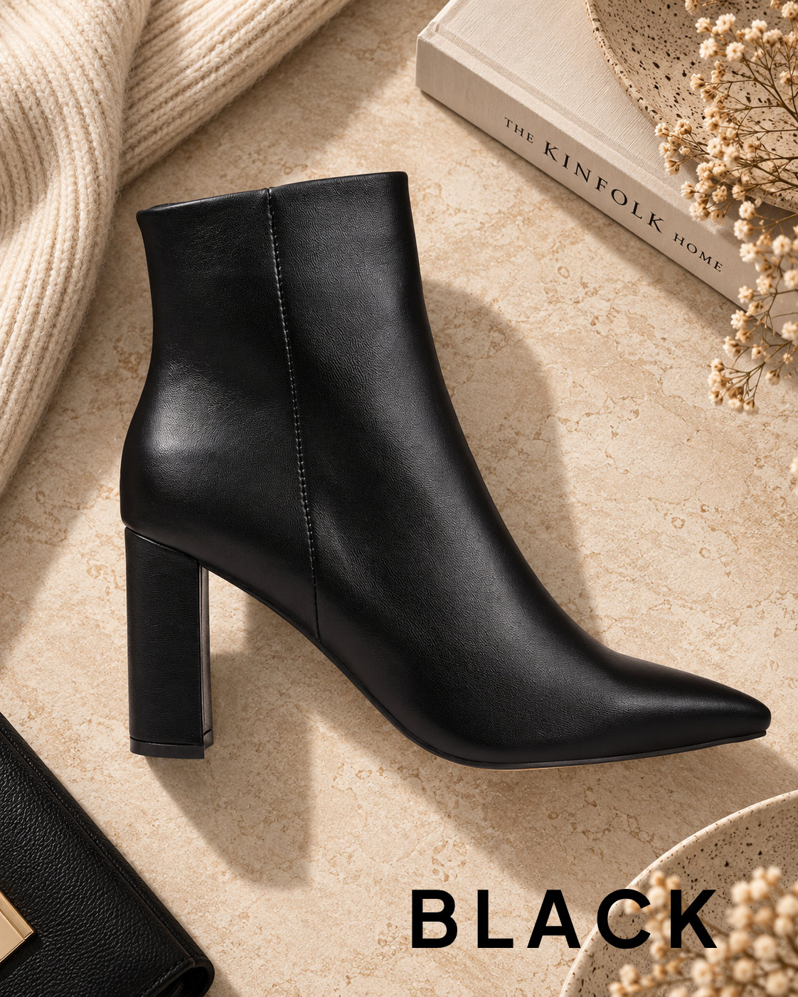 Hadley Black Bootie