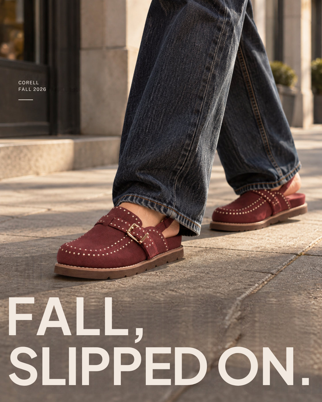 Corell Burgundy Slingback Mule